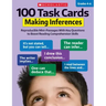 100 Task Cards: Making Inferences: Reproducible Mini-Passages with Key Questions to Boost Reading Comprehension Skills