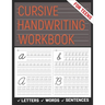 Cursive Handwriting Workbook for Teens: A cursive handwriting practice workbook for young adults, learning how to write letters words sentences in cur