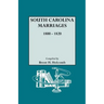 South Carolina Marriages, 1800-1820