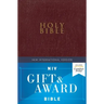 Niv, Gift and Award Bible, Leather-Look, Burgundy, Red Letter Edition, Comfort Print