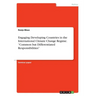 Engaging Developing Countries in the International Climate Change Regime. "Common but Differentiated Responsibilities"