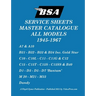 BSA 'Service Sheets' Master Catalogue for All Models 1945 to 1967