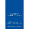 Patriot Publications: A Maine Patriot's Book List For You