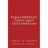 Supplemental Copyright Information