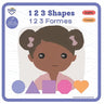 1 2 3 Shapes - 1 2 3 Formes: Bilingual French-English Book, Livre bilingue français-anglais