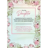 For My Daughter: A guided journal for a parent to record family and lifetime lessons to share with a very special daughter
