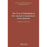 The Text of Habakkuk in the Ancient Commentary from Qumran