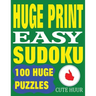 Huge Print Easy Sudoku: 100 Easy Sudoku Puzzles with 2 puzzles per page. 8.5 x 11 inch book