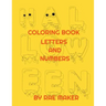 Halloween Coloring Book Letters and Numbers