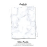 White Marble Stationery Paper: Cute Letter Writing Paper for Home, Office, Letterhead Design, 25 Sheets