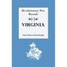 Revolutionary War Records, Virginia