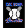 Eat Sleep Baseball: College Ruled Composition Notebook For Baseball Sports Fans