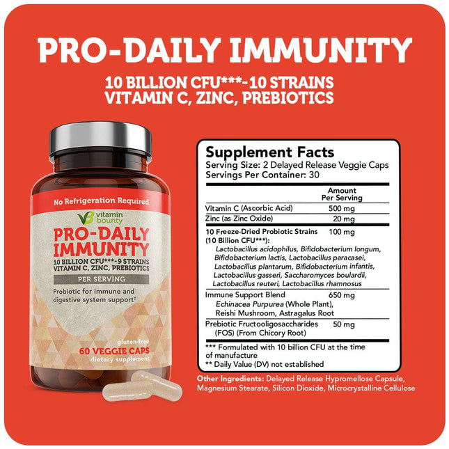 Pro Daily Immune Defense & Protect Probiotic by Vitamin Bounty