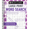 Brain Games - Large Print Word Search: Unwind and Test Your Problem-Solving Skills Easy to Read, Fun to Solve Gift for Adults & Seniors