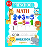 Big Preschool Math Workbook Ages 2-4: Preschool Math Workbook For Toddlers Ages 2-4 . And Math Activity Book With Number Tracing, Counting and Matchin