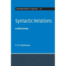 Syntactic Relations