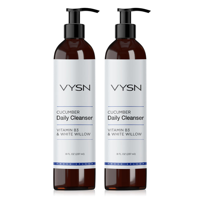 Cucumber Daily Cleanser - Vitamin B3 & White Willow - 2-Pack -  8 oz