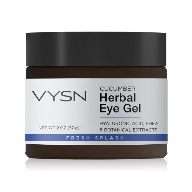Cucumber Herbal Eye Gel - Hyaluronic Acid, Shea & Botanical Extracts -  2 oz