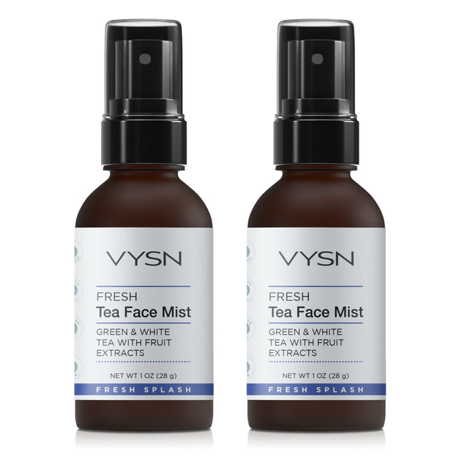 Fresh Tea Face Mist - Green & White Tea with Fruit Extracts - 2-Pack -  1 oz
