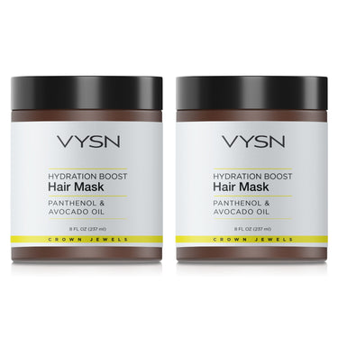 Hydration Boost Hair Mask - Panthenol & Avocado Oil - 2-Pack - 8 oz