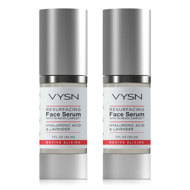 Resurfacing Face Serum with Tri-RetinX Complex™ - Hyaluronic Acid & Lavender - 2-Pack -  1 oz