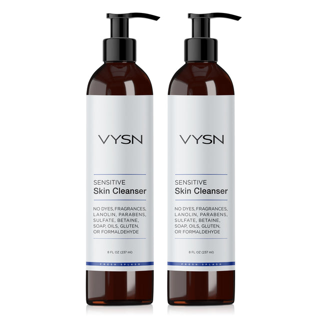 Sensitive Skin Cleanser - Gentle & Soothing Cleanser - 2-Pack -  8 oz