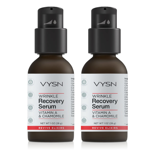 Wrinkle Recovery Serum - Vitamin A & Chamomile - 2-Pack -  1 oz