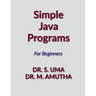 Simple Java Programs