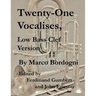 Twenty-One Vocalises, Low Bass Clef Version