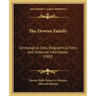 The Dewees Family: Genealogical Data, Biographical Facts, and Historical Information (1905)