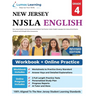 New Jersey Student Learning Assessments (NJSLA) Test Practice: Grade 4 English Language Arts Literacy (ELA) Practice Workbook and Full-length Online A