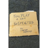 Foul Play Is Not Suspected
