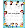 Letter Tracing Practice: Printing Practice Handwriting Workbook For Kids Plus American Sign Language (Alphabet Writing Practice)