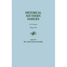 Historical Southern Families. in 23 Volumes. Volume XX