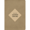 CSB Baker Illustrated Study Bible, Khaki Leathertouch