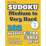 David Karn Sudoku - Medium to Very Hard Vol 2: 102 Puzzles, Extra Large Print, 42 pt font size, 1 puzzle per page