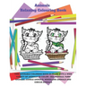 Animals - Relaxing Colouring Book - This adorable coloring book is filled with a wide variety of animals to color: Sea Animals, Farm Animals, Jungle A
