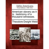 American Slavery as It Is: Testimony of a Thousand Witnesses.