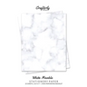 White Marble Stationery Paper: Cute Letter Writing Paper for Home, Office, Letterhead Design, 25 Sheets