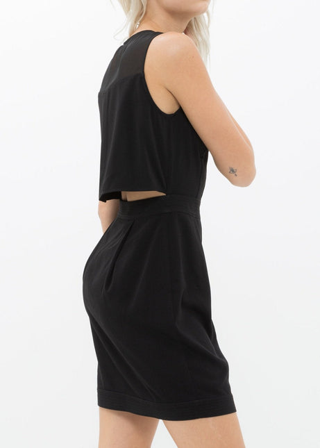 Women's Sleeveless Mesh Front Zipper Dress by Shop at Konus