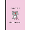 Sophia's Notebook: Personalised Cat Themed Notepad