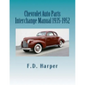 Chevrolet Auto Parts Interchange Manual 1935-1952