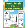 Mixed puzzle book for clever kids age 8-12: Kids Activity Book - Word search, Sudoku, Mazes, and Coloring pages