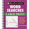 Brain Games - Word Searches - Large Print (Purple)