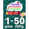 Number Formation Activities: Number Tracing Book 1-50, Number Formation Practice, Trace Numbers Handwriting Practice Workbook For Kids