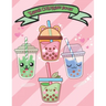 Kawaii coloring book: Super Cute Bubble Tea Coloring Book For Kids