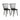 Windsor Dining Chairs Set of 2 Rubber Wood Kitchen Chairs with Spindle Back-Black
