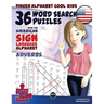 36 Word Search Puzzles with The American Sign Language Alphabet: Cool Kids Volume 03: Adverbs