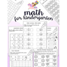 Math for kindergarten: Unicorn Math Activity Book For Kindergarten and First Grade Many Counting Skills Practice Missions Tracing Addition Cu