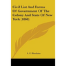 Civil List And Forms Of Government Of The Colony And State Of New York (1868)